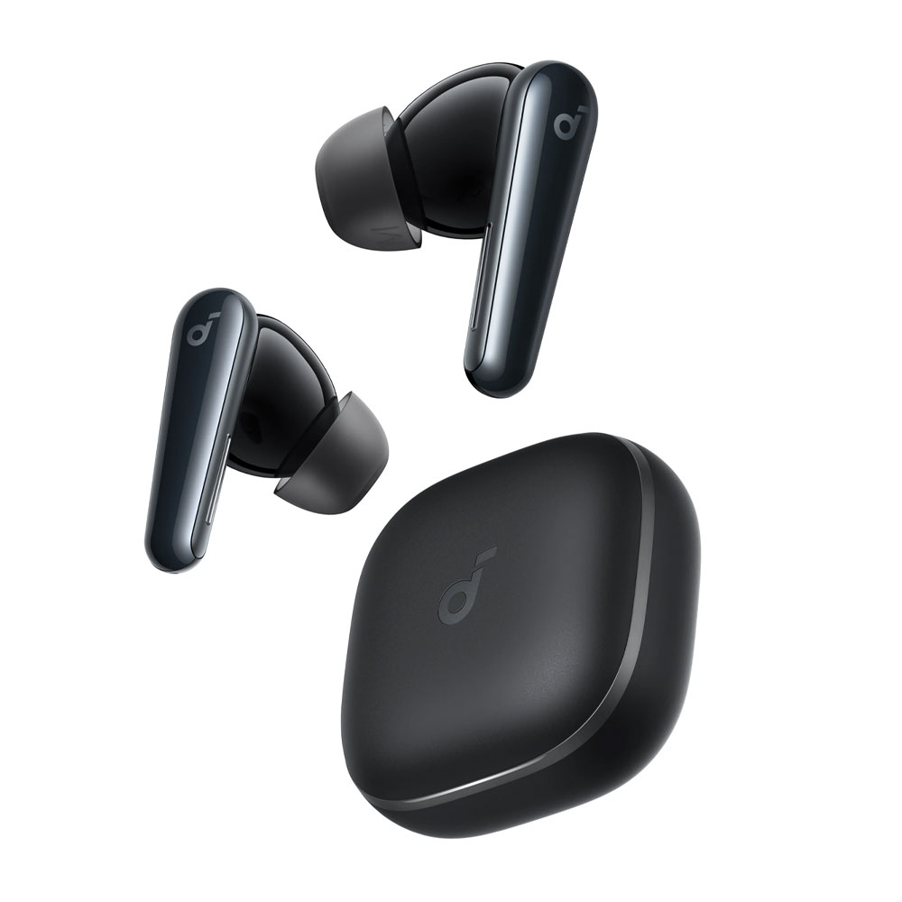 هدفون بلوتوثی انکر مدل Soundcore Liberty 5 با نویز کنسلینگ فعال (ANC)، درگاه شارژ USB Type-C، تا 30 ساعت زمان پخش موسیقی، دارای سنسور نوری داخل گوش و مقاوم در برابر رطوبت و عرق