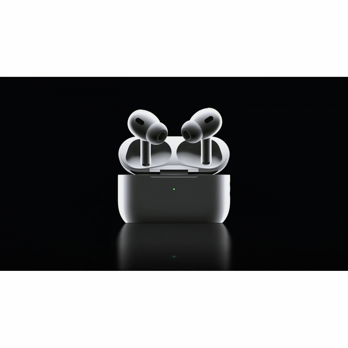 هدفون بلوتوثی اپل مدل AirPods Pro 2nd Generation با نویز کنسلینگ فعال (ANC)، نویز کنسلینگ میکروفون (ENC)، درگاه شارژ USB Type-C، با قابلیت شارژ بیسیم، دارای میکروفون دوگانه از نوع Beamforming، مقاومت در برابر رطوبت و عرق