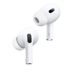 هدفون بلوتوثی اپل مدل AirPods Pro 2nd Generation با نویز کنسلینگ فعال (ANC)، نویز کنسلینگ میکروفون (ENC)، درگاه شارژ USB Type-C، با قابلیت شارژ بیسیم، دارای میکروفون دوگانه از نوع Beamforming، مقاومت در برابر رطوبت و عرق