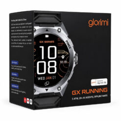 ساعت هوشمند 52 میلی متری گلوریمی مدل GX Running با بند سیلیکونی