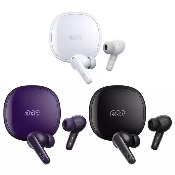 هدفون بلوتوثی کیو سی وای مدل T13X با نویز کنسلینگ میکروفون (ENC)، درگاه شارژ USB Type-C، دارای میکروفون چهارگانه، امکان حذف صدای مزاحم محیط، مقاوم در برابر رطوبت و عرق