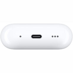 هدفون بلوتوثی اپل مدل AirPods Pro 2nd Generation با نویز کنسلینگ فعال (ANC)، نویز کنسلینگ میکروفون (ENC)، درگاه شارژ USB Type-C، با قابلیت شارژ بیسیم، دارای میکروفون دوگانه از نوع Beamforming، مقاومت در برابر رطوبت و عرق