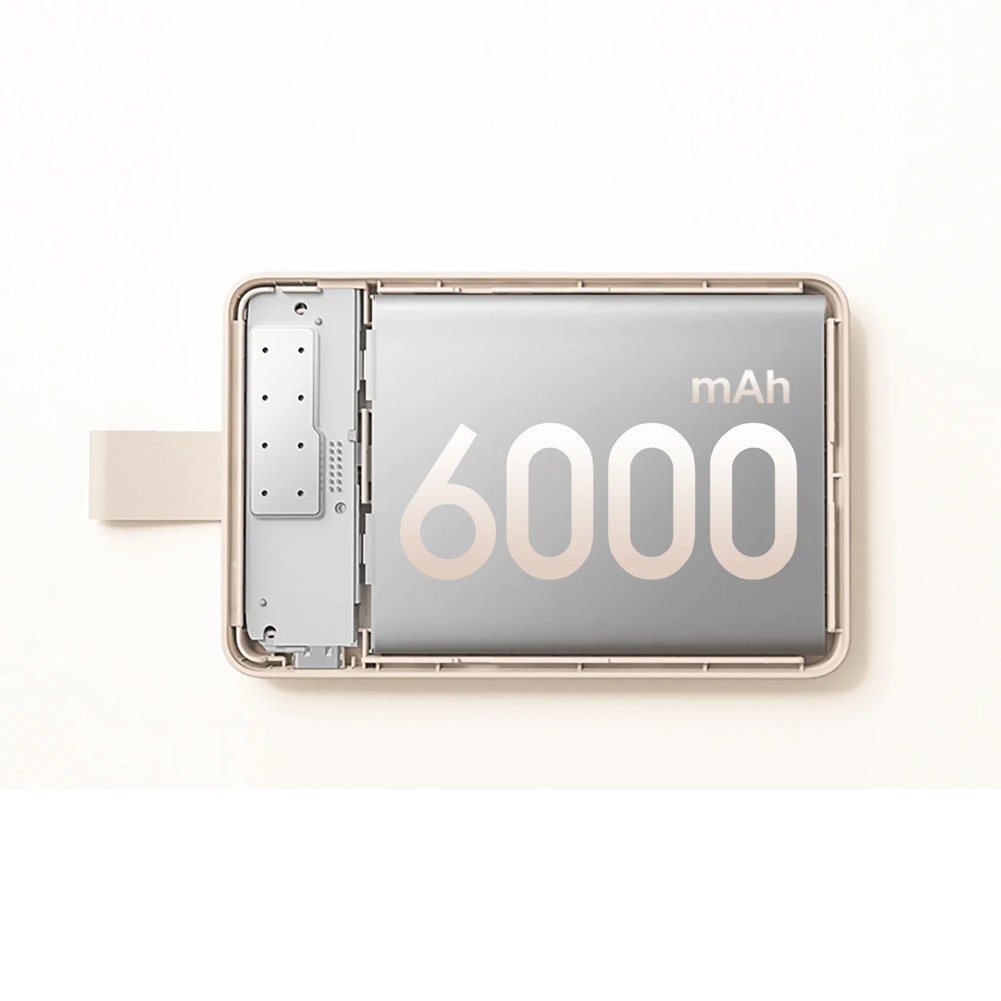 پاوربانک بیسیم 15 وات شیائومی مدل WPB0620MI ظرفیت 6000 میلی آمپر ساعت