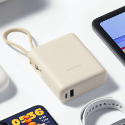 پاوربانک 33 وات شیائومی مدل PB1033MI ظرفیت 10000 میلی‌آمپرساعت به همراه کابل USB-C