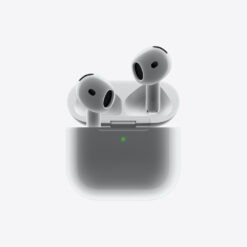 هدفون بلوتوثی اپل مدل AirPods 4 فاقد قابلیت نویز کنسلینگ، درگاه شارژ USB Type-C، شارژ بی سیم، با قابلیت اتصال به چند دستگاه، پشتیبانی از فرمان لمسی، نشانگر LED، پشتیبانی از دستیار صوتی، مقاوم در برابر آب